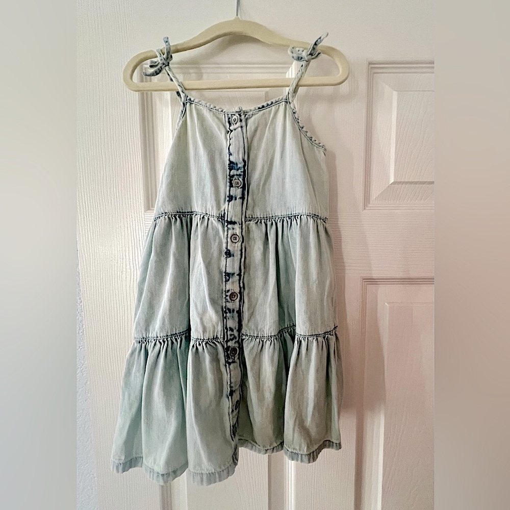 Gap Soft Denim Tiered Dress